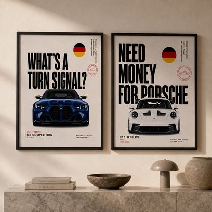 Premium Car Posters